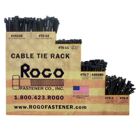 Cable Tie Rack Assortment Rogo Fastener Co Inc