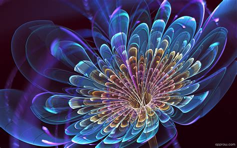 Beautiful Neon Flower Wallpaper Download Abstract Hd Wallpaper Appraw
