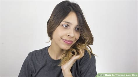 My hair is quite thin and feathery, are there any products that will help thicken it? 3 Ways to Thicken Your Hair - wikiHow