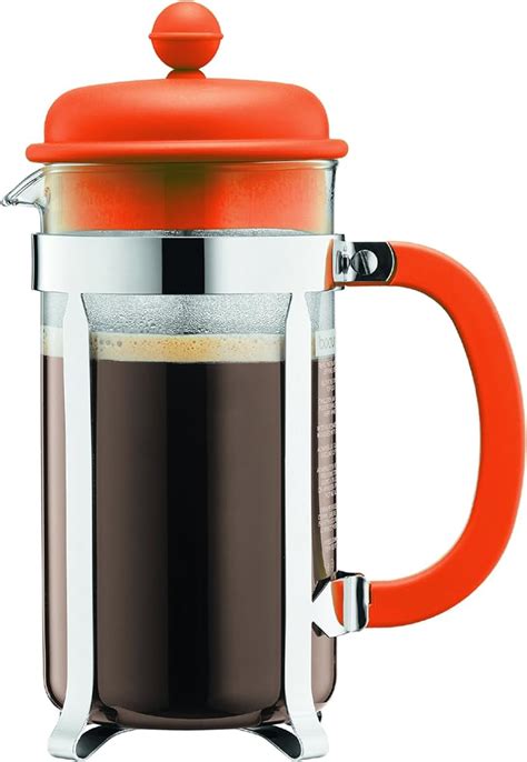 Bodum Caffettiera 3 Cup French Press Coffee Maker Orange 035 L 12