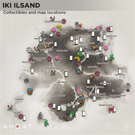 Iki Island Map And Collectible Locations — Ghost Of Tsushima Guide
