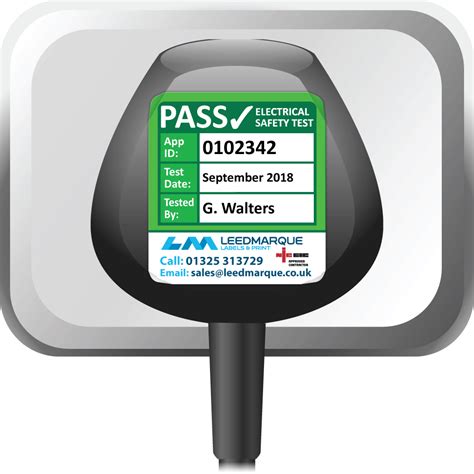 Buy Super Stick Pat Test Labels Fully Customisable