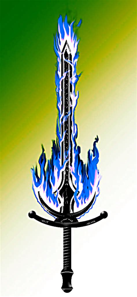 Blue Flame Sword By Torrak07 On Deviantart