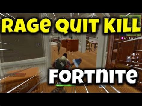 Rage quit dance is a uncommon fortnite emote. Fortnite - Funny moments - a Rage quit kill - MUST SEE ...