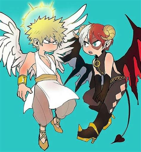 Angel Bakugou And Demon Todoroki Personajes De Anime Dibujos Anime