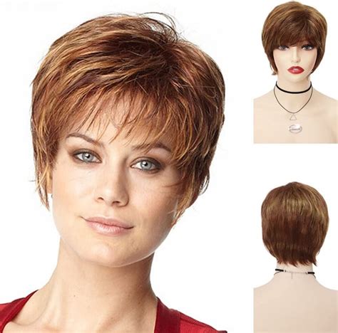 Lsza Wigsynthetic Hair Short Wigs Platinum Wig With Bangs