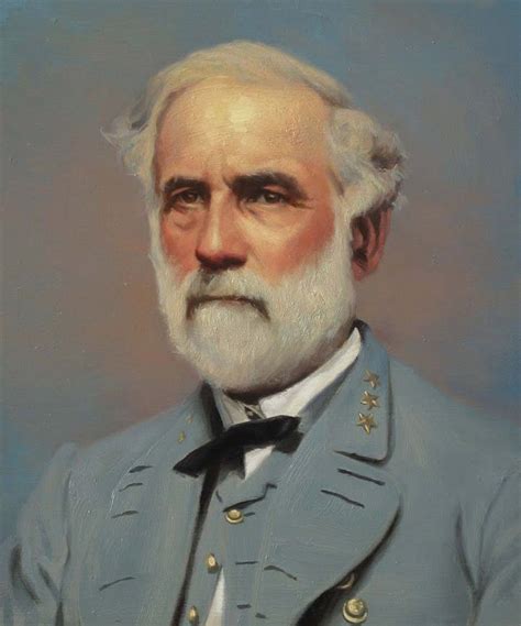 Robert Edward Lee Portrait Painted By Artist The American Civil War Oil