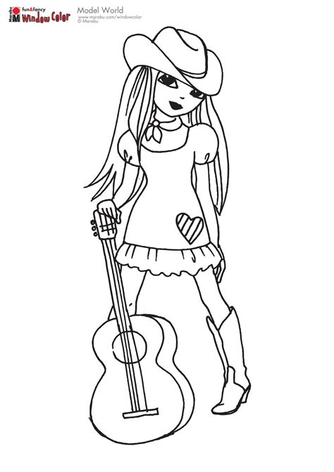 coloring pages of cowgirls coloring pages