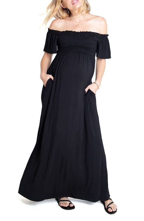 Ingrid And Isabel® Off The Shoulder Maternity Maxi Dress Nordstrom