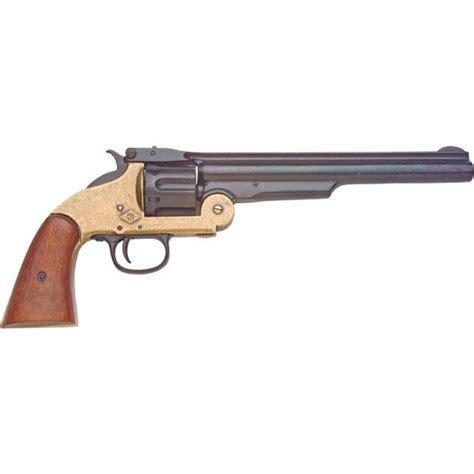Denix M1869 Schofield Single Action Western Replica Revolver Nickel