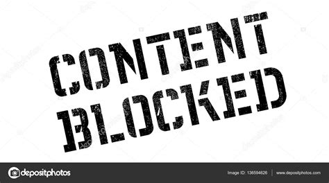 Content Blocked Rubber Stamp Stock Vector Image By ©lkeskinen0 136594626