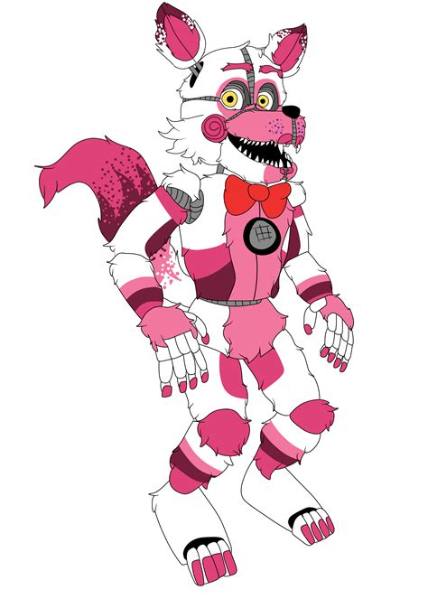 Funtime Foxy Redesign By Shadowtails On Deviantart In Fnaf Drawings Funtime Foxy