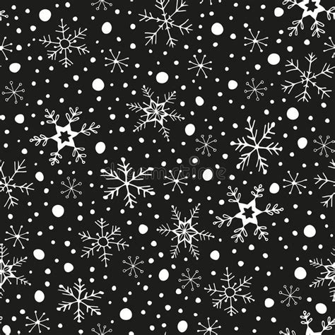 Winter Seamless Pattern Stock Vector Illustration Of Frame 78192942