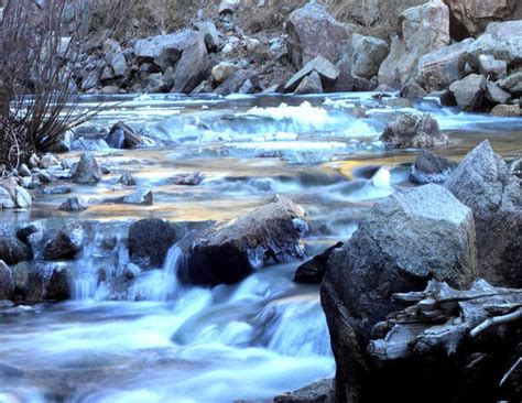 Boulder Canyon This Last Winter Icy Boulder Creek Photograph By