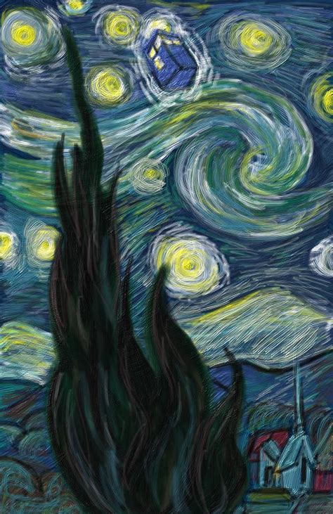 Tardis Van Gogh Wallpaper Wallpapersafari