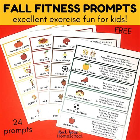 Fall Fitness Prompts Rock Your Homeschool