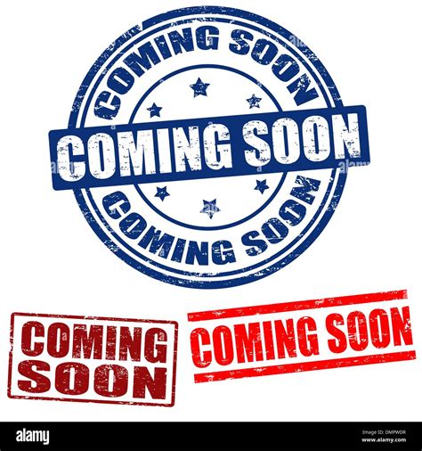 Coming Soon Stamps Stock Vector Image And Art Alamy
