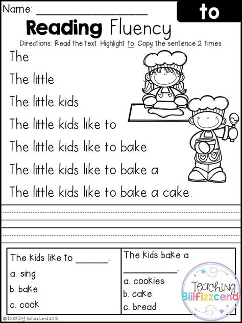 Reading Worksheets For First Graders