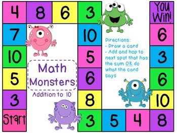 Take turns to write your numbers. Addition Game by Miss Giraffe | Teachers Pay Teachers