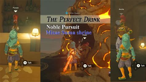 zelda botw [dlc pack 1 and 2] the perfect drink noble pursuit pokki misae suma shrine youtube