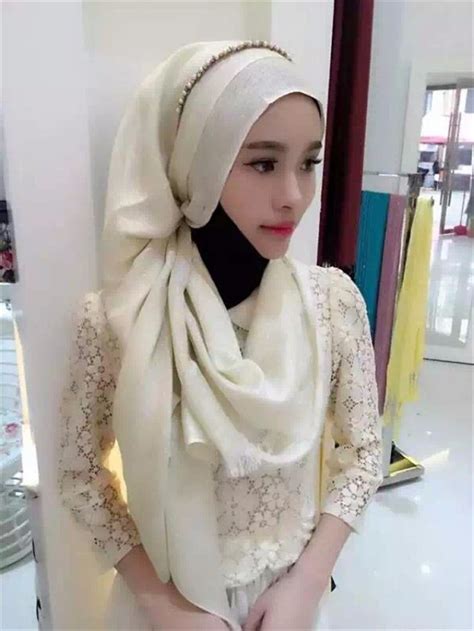 Good Quality Beautiful Turkish Silk Scarf Muslim Women Tudung Hijab