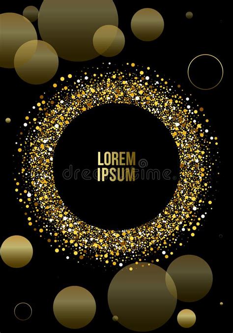 Glowing Gold Bokeh Circles Abstract Gold Luxury Background Shiny