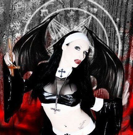 Satan Nun Dark Beauty Gothic Girls Strange