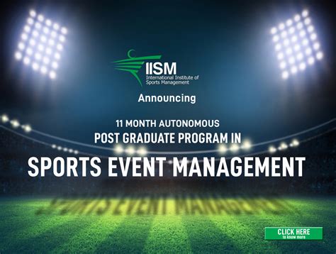 All About Sports Event Management The Uprise Sector Iism World