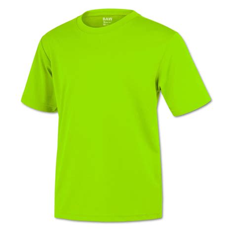 Baw Mens Neon Green Xtreme Tek T Shirt