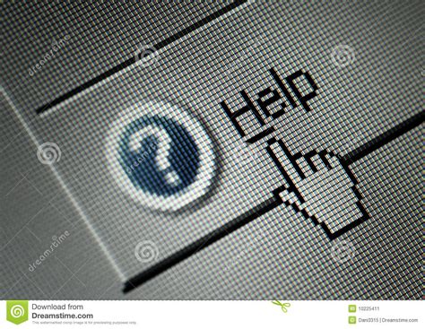 Interface Computer Help Button Stock Image - Image of navigation ...
