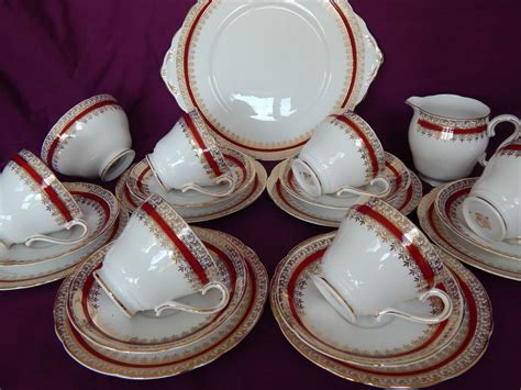 Browse pottery barn's stoneware, bone china and melamine dinnerware sets. Vintage Salisbury Sarum Bone China Teaset 21pcs Trio s ...
