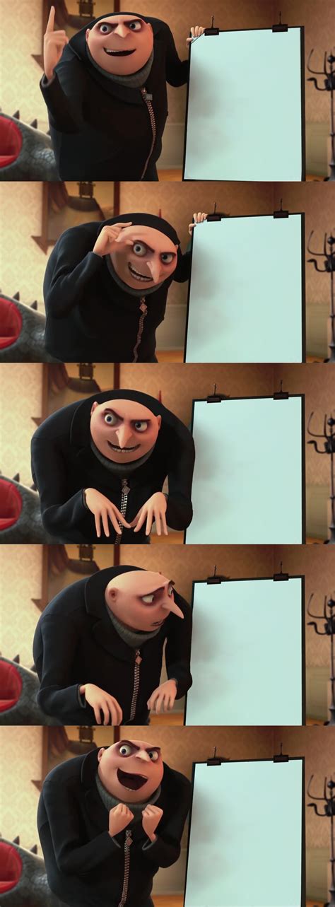 Gru Plan Meme Template