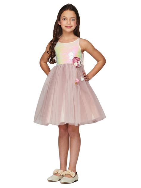 Cinderella Couture Cinderella Couture Pink Sequin Tulle Flower Girl
