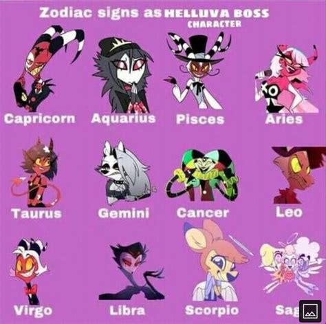 Zodiac Sign Of Helluva Boss Boss Wallpaper Cartoon Art Styles