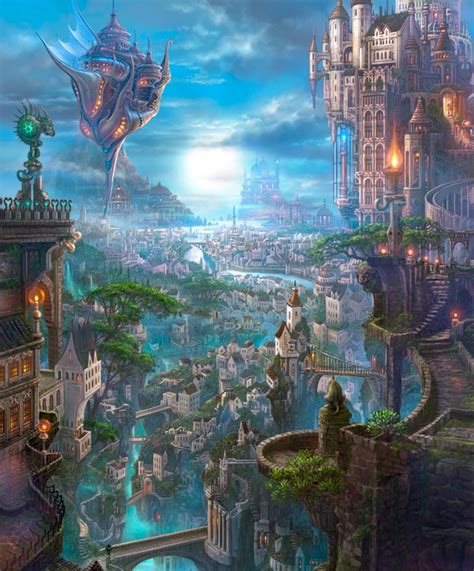 Flying Ship And Fantasy City Разное Kazumasa Uchio