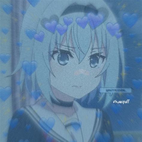 Blue Anime Aesthetic Cute Anime Wallpaper Hd