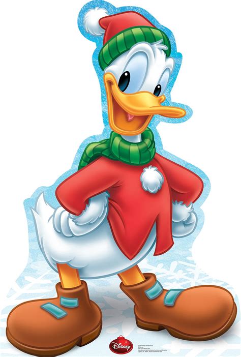 Donald Duck Holiday Disney Cardboard Standup In 2021 Donald Duck