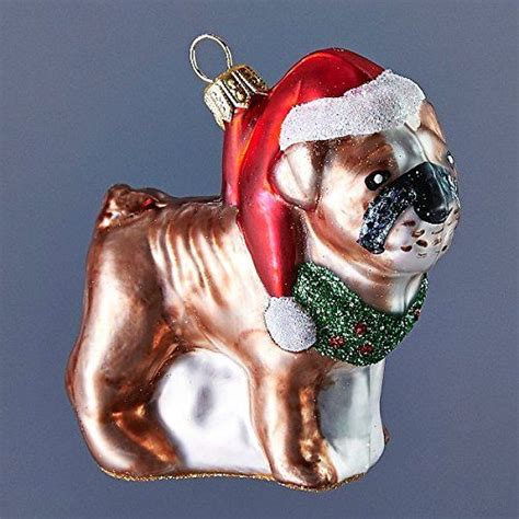 Bulldog Christmas Ornament Christmas Ornaments Ornaments Candy Cane