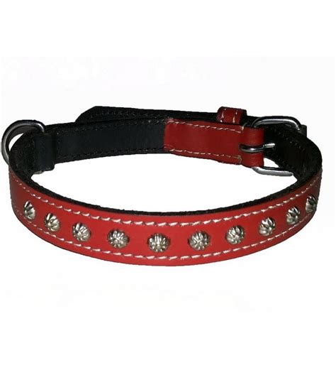 Buy Petshop7 High Quality Red Leather Dog Collar For Small Dogs Online