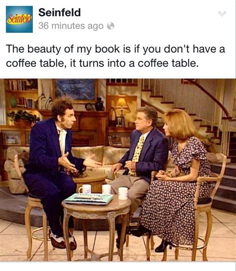 Cosmo Kramer Seinfeld Coffee Table Book About Coffee Tables