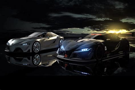 The two prototypes from toyota will be available in gran turismo in the first week of september. VIDEO. Presenting the Toyota FT-1 Vision Gran Turismo ...