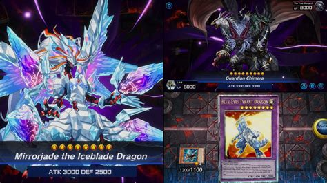 Yu Gi Oh Master Duel Mirrorjade And Blue Eyes Tyrant Dragon Animation