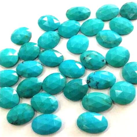 Turquoise Faceted Cabochon Gemstones Wholesale Zh