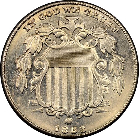 1883 Shield 5c Ms Shield Five Cents Ngc