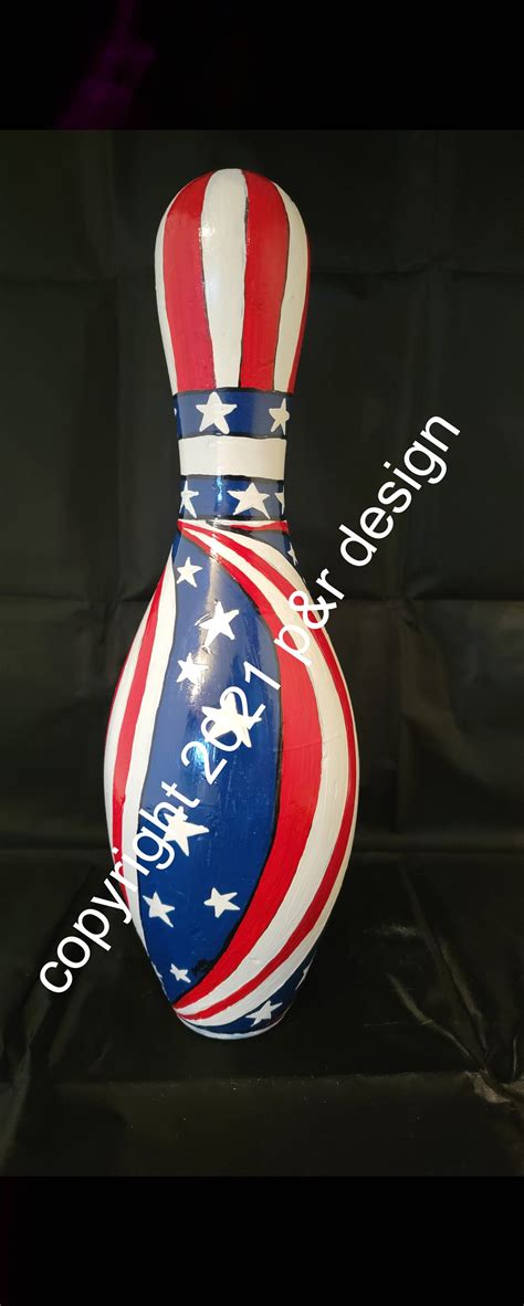 Bowling Pin Art Custom Made To Your Needs Etsy