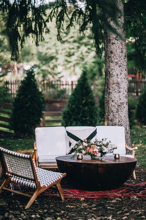 This Outdoor Vow Renewal Seating Area Décor Was Featured In Lake Bride