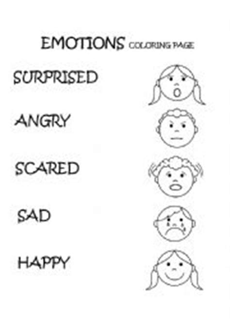 The benefits of coloring pages: Emotions Coloring Pages For Preschoolers English ...