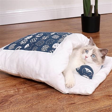 1 Piece Cute Cat Bed With Blanket And Pillow Multi Colors And Etsy