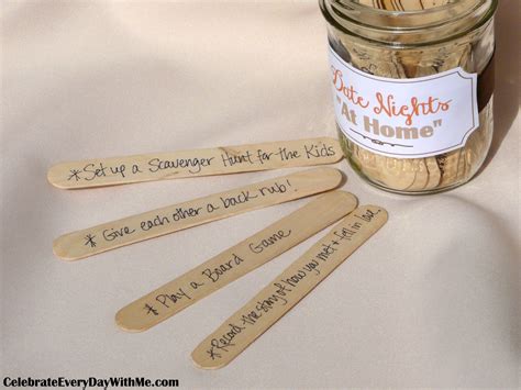 30 Ideas for Date Nights "At Home" - Celebrate Every Day With Me