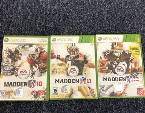 Madden Nfl 10 11 And 12 Bundle Games Microsoft Xbox 360 Madden Nfl